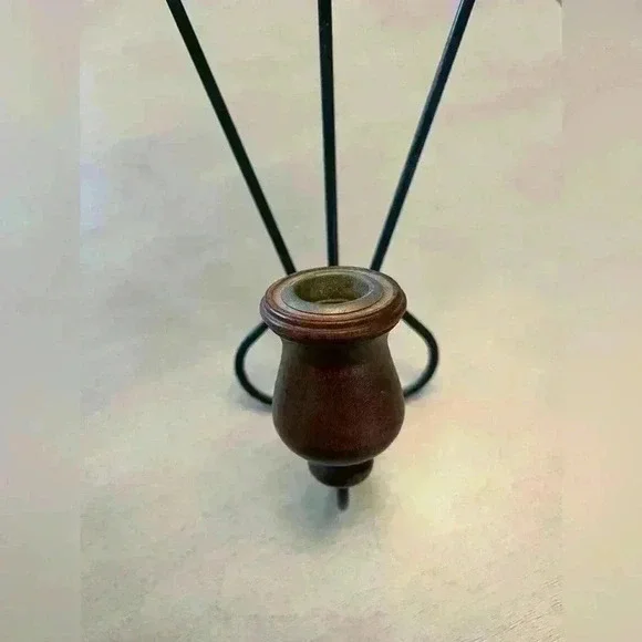 Set of Vintage Cottagecore Heart Candle Wall Sconce - Picture 2 of 3